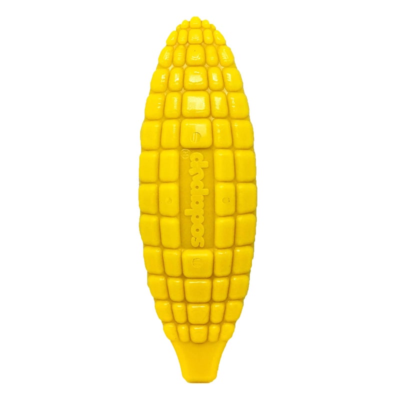 SodaPup Corn on The Cob â€“ Durable Dog Chew Toy Made in USA from Non-Toxic, Pet Safe, Food Safe Nylon Material for Mental Stimulation, Clean Teeth, Fresh Breath, Problem Chewing, Calming Nerves & More - Image 1